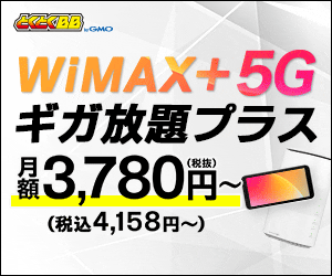 WiMAX＋5Gギガ放題プラス